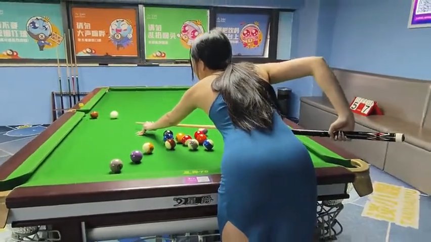 台球女孩Sexy Vacuum