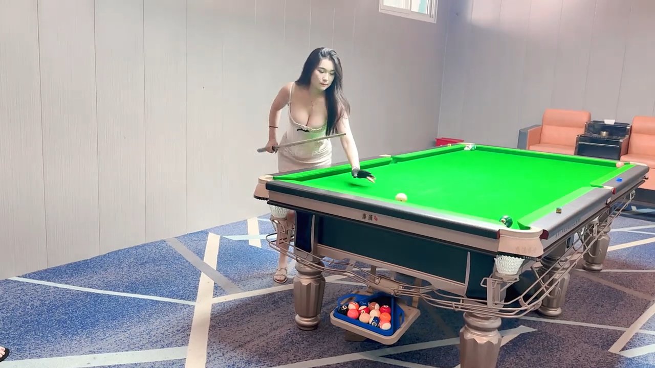 台球女孩Sexy Vacuum